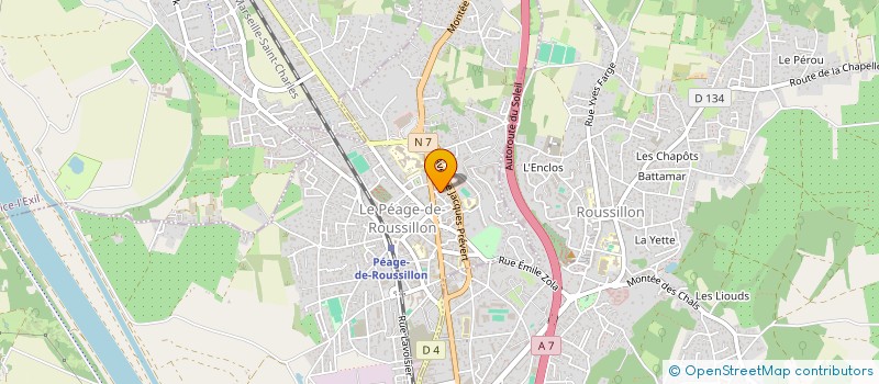 localisation de l'entreprise INDIVISION IMPASSE DOUBLE  LE PEAGE-DE-ROUSSILLON