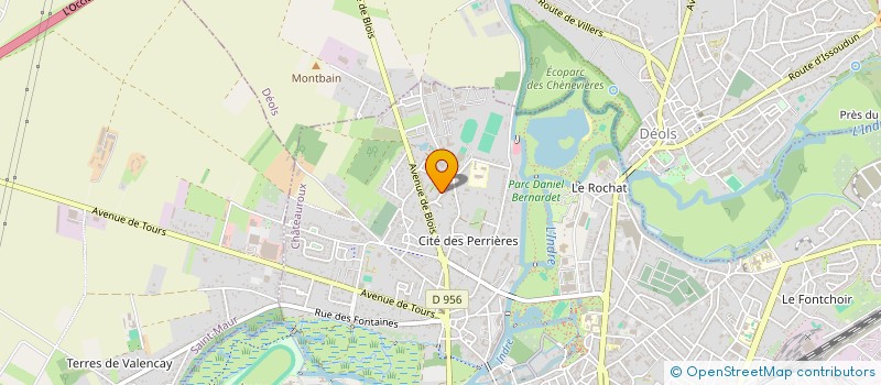 localisation de l'entreprise INDIVISION J. BRUNAUD ET V. SIMON à CHATEAUROUX