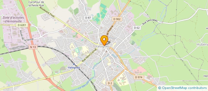 localisation de l'entreprise INDIVISION JACQUELINE  VALOGNES