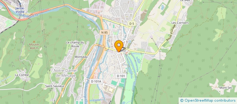 localisation de l'entreprise INDIVISION JACQUET RENE à VIZILLE