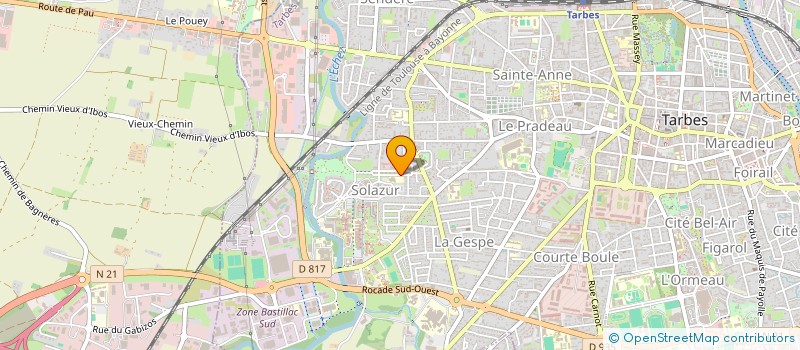 localisation de l'entreprise INDIVISION JAIMES / DESERT  TARBES