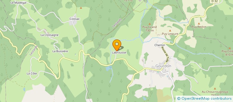 localisation de l'entreprise INDIVISION JALOUSTRE DUPEYROUX  GOURDON-MURAT