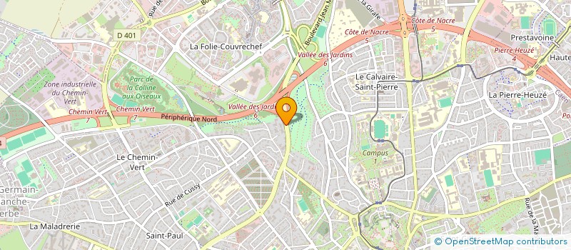 localisation de l'entreprise INDIVISION JAMES-LEBLANC à CAEN