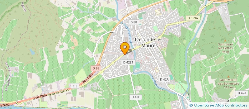 localisation de l'entreprise INDIVISION JANIE ET CHRISTIANE DE CANSON  LA LONDE-LES-MAURES