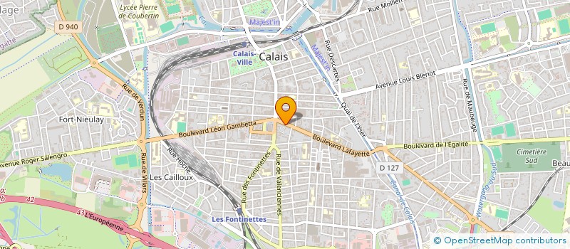 localisation de l'entreprise INDIVISION JANSSENS  CALAIS