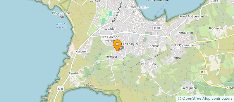 localisation de l'entreprise INDIVISION JAOUEN  CAMARET-SUR-MER