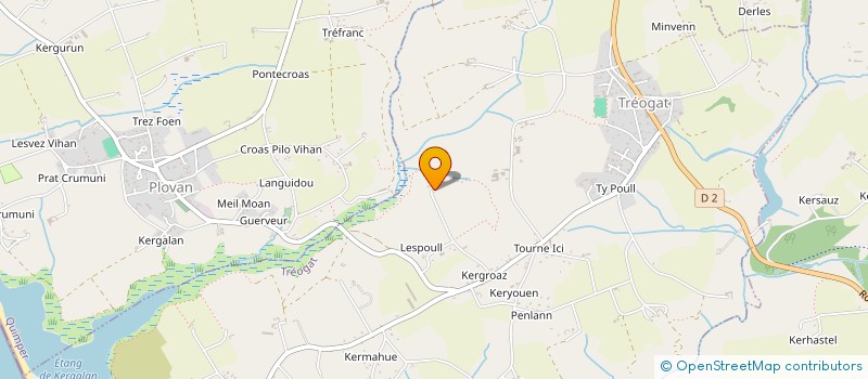 localisation de l'entreprise INDIVISION JAOUEN JEAN-MARC ET MARINA  TREOGAT