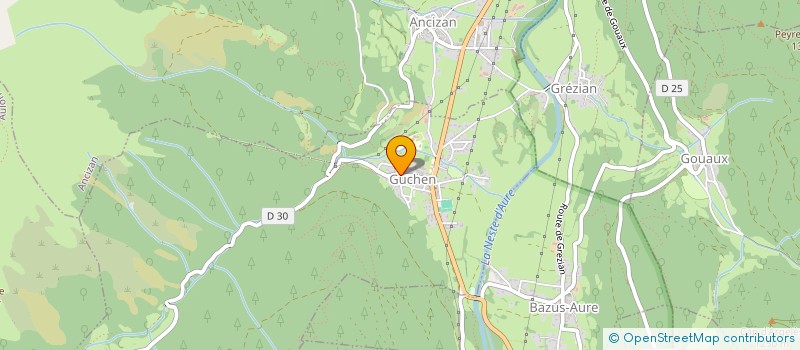 localisation de l'entreprise INDIVISION JAUBERT-DEFONTAINE  ARREAU