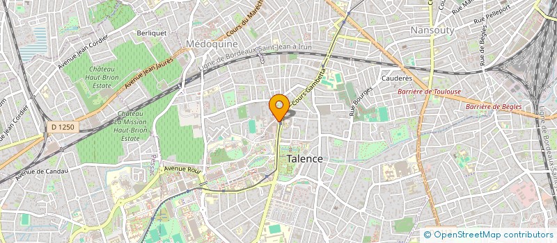 localisation de l'entreprise INDIVISION JAUSSEIN  NATHALIE LACOURREGE MARC  TALENCE