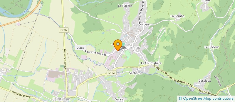 localisation de l'entreprise INDIVISION JEAN CHARLES ET ALAIN TOQUET à JUJURIEUX