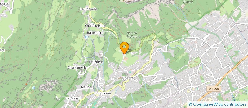 localisation de l'entreprise INDIVISION JEAN CLAUDE BRUNIER  CORENC