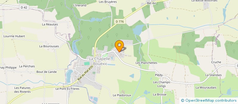 localisation de l'entreprise INDIVISION JEAN PERREAU  LA CHAPELLE-BOUEXIC