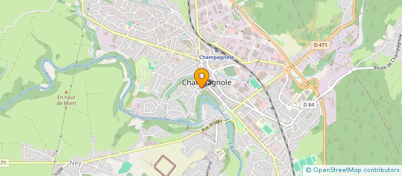 localisation de l'entreprise INDIVISION JEAN-PIERRE ET JEAN-LOUIS GUILLERMOZ  CHAMPAGNOLE