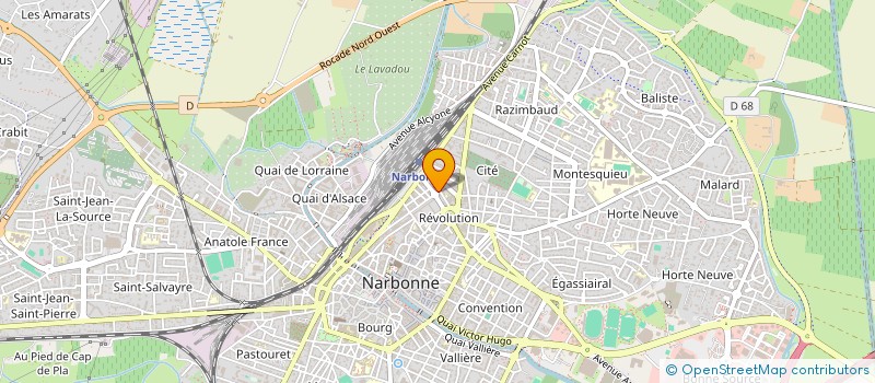 localisation de l'entreprise INDIVISION JEAN SIMONE ET PEYRE MICHEL  NARBONNE