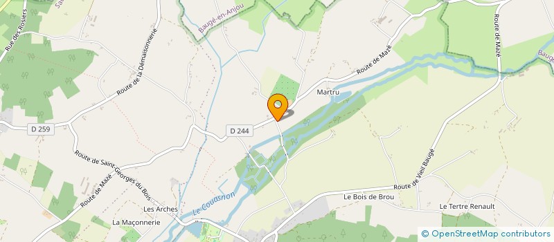 localisation de l'entreprise INDIVISION JEAN-YVES MORON  BRISSAC LOIRE AUBANCE