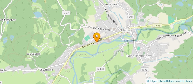 localisation de l'entreprise INDIVISION JEANDEL  MELISEY