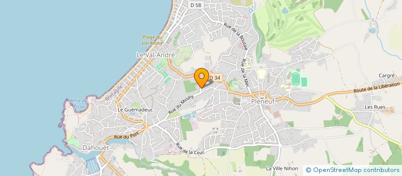 localisation de l'entreprise INDIVISION JEGOU HOREL  PLENEUF-VAL-ANDRE