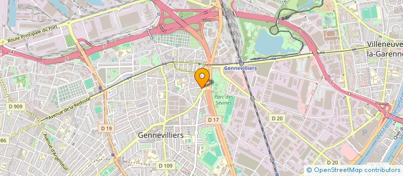 localisation de l'entreprise INDIVISION JERAD / GHRISS  GENNEVILLIERS