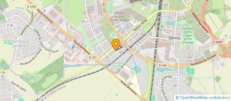 localisation de l'entreprise INDIVISION JEREMIC-RIBEIRO  MONTEVRAIN