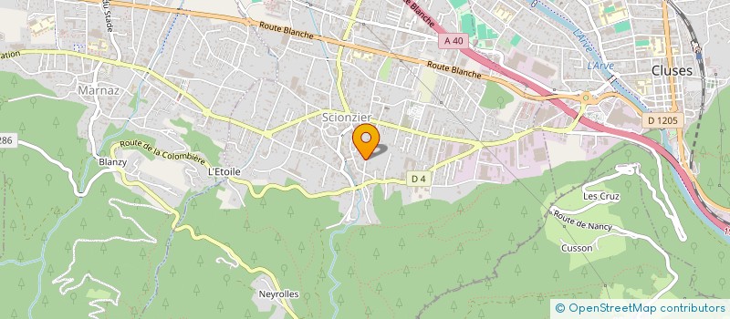 localisation de l'entreprise INDIVISION JEREMY DERRIEU ET VERONIQUE VAZQUEZ  SCIONZIER