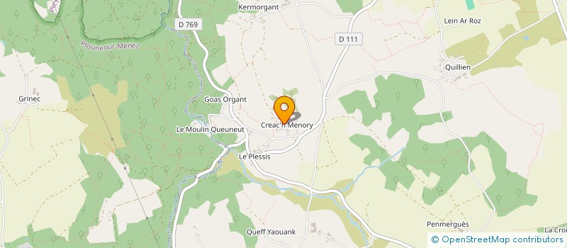 localisation de l'entreprise INDIVISION JEZEQUEL J ET A à LE CLOITRE-SAINT-THEGONNEC