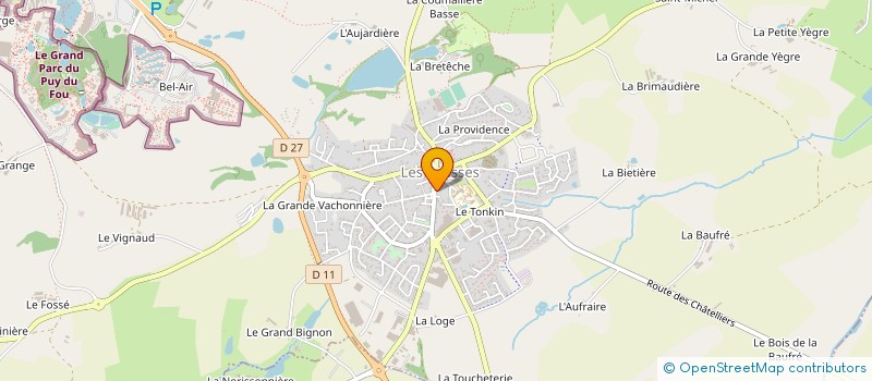 localisation de l'entreprise INDIVISION JF. ET P. BROUSSEAU  LES EPESSES