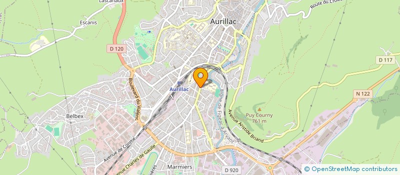 localisation de l'entreprise INDIVISION JOANNY à AURILLAC