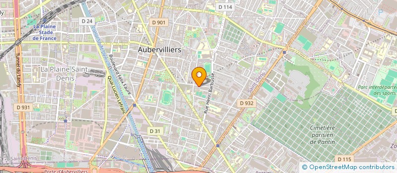 localisation de l'entreprise INDIVISION JOBELLO JOHANN ET JANOVIEZ MARIE  AUBERVILLIERS