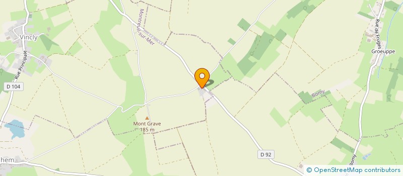 localisation de l'entreprise INDIVISION JOEL DELPORTE  VINCLY