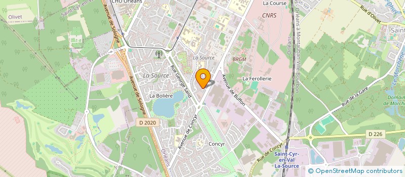 localisation de l'entreprise INDIVISION JOHANSSON - DURDEVIC  ORLEANS