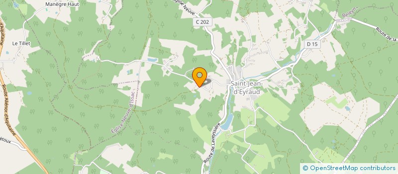 localisation de l'entreprise INDIVISION JOLIEN DE MEERSMAN ET BENOIT GOEMAERE  EYRAUD-CREMPSE-MAURENS