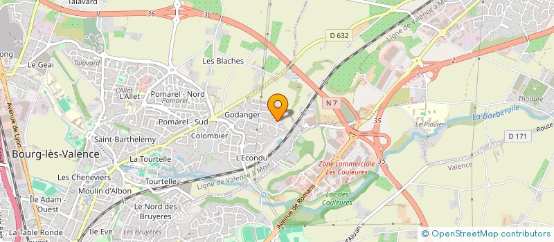 localisation de l'entreprise INDIVISION JOLIVET PAIRE  BOURG-LES-VALENCE