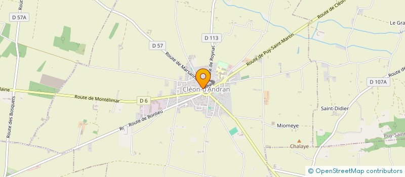 localisation de l'entreprise INDIVISION JOLY CHRISTIAN  CLEON-D'ANDRAN