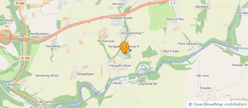 localisation de l'entreprise INDIVISION JONCOUR ET BRELIVET  CARHAIX-PLOUGUER