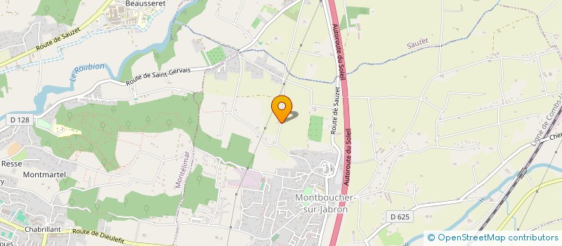 localisation de l'entreprise INDIVISION JOND-TROUBLE PHILIPPE ET PASCALE  MONTBOUCHER-SUR-JABRON