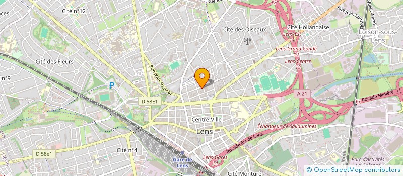 localisation de l'entreprise INDIVISION JOSEPH HARDY FREVILLE  LENS