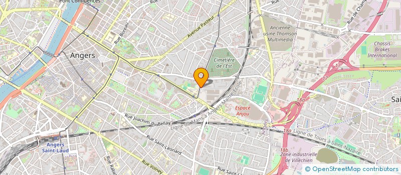 localisation de l'entreprise INDIVISION JOUAULT DENAIRE à ANGERS