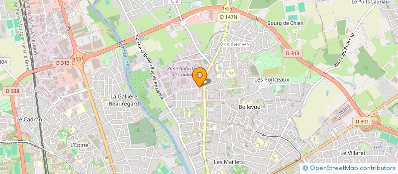 localisation de l'entreprise INDIVISION JOUBERT  COULAINES