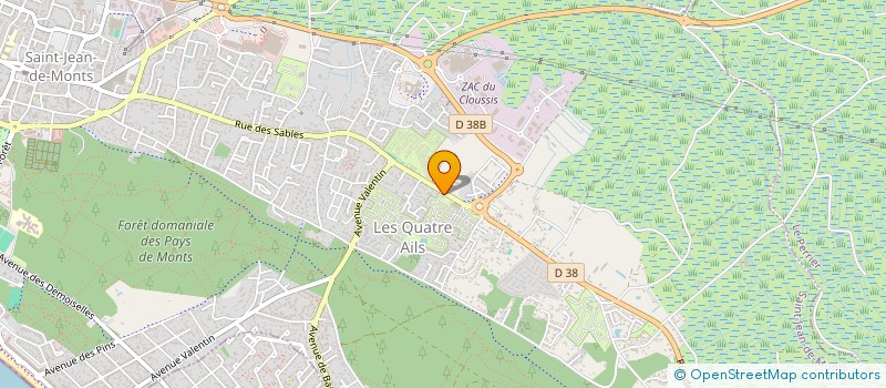 localisation de l'entreprise INDIVISION JOUNIN VERAN  SAINT-JEAN-DE-MONTS