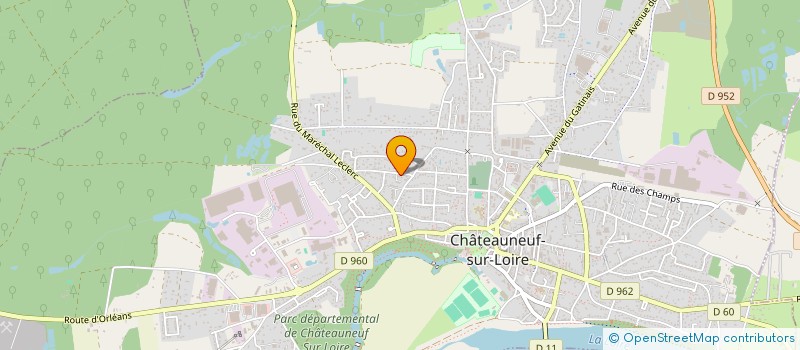 localisation de l'entreprise INDIVISION JOURNAULT à CHATEAUNEUF S LOIRE