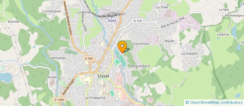 localisation de l'entreprise INDIVISION JOUVE à USSEL