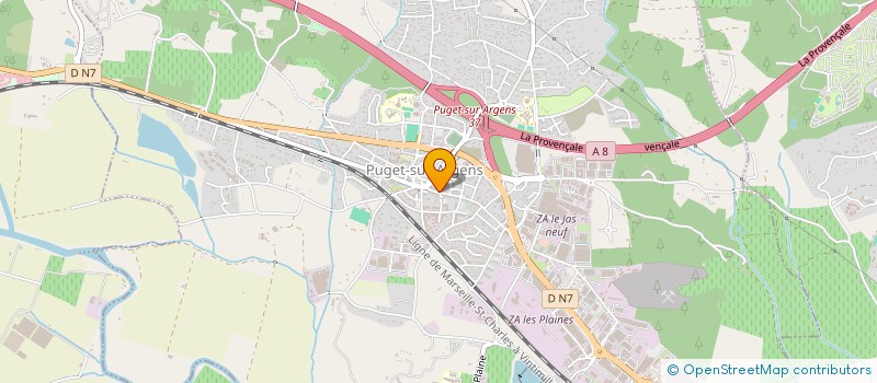 localisation de l'entreprise INDIVISION JUBERT  PUGET-SUR-ARGENS