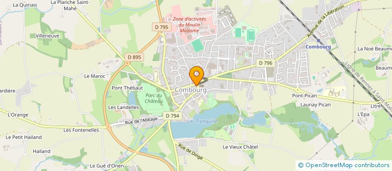 localisation de l'entreprise INDIVISION JUHEL  COMBOURG