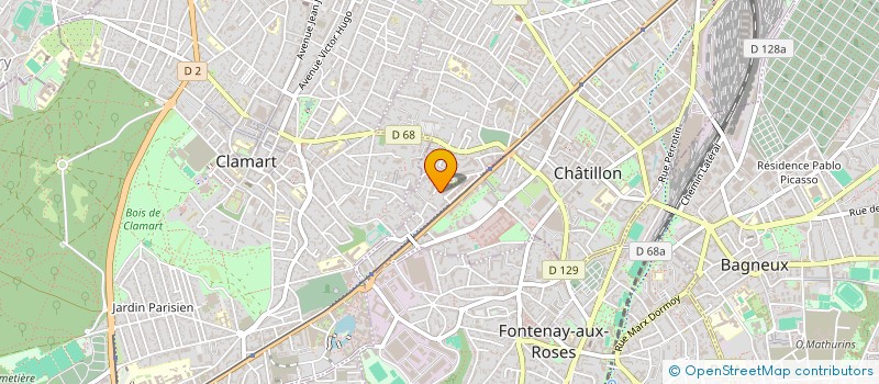 localisation de l'entreprise INDIVISION + JULIE ET RABIH DIAB MARZOUK  CHATILLON