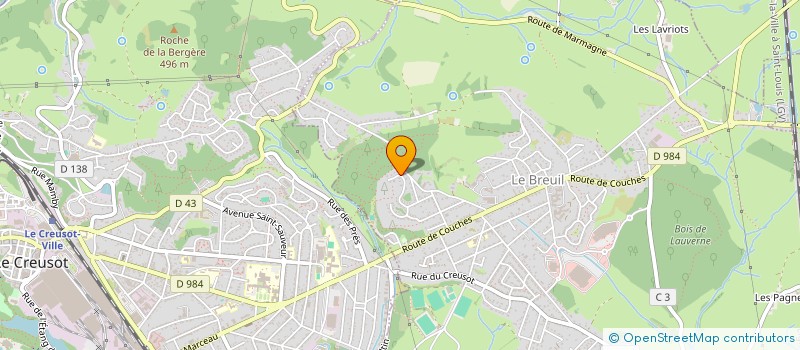 localisation de l'entreprise INDIVISION JULIEN AUFFRAY  LE BREUIL