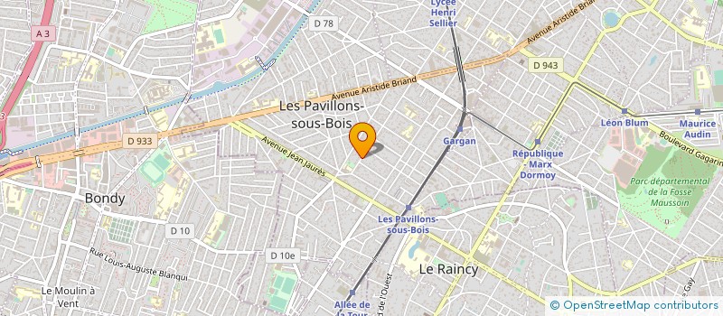 localisation de l'entreprise INDIVISION JUMEL à LES PAVILLONS-SOUS-BOIS