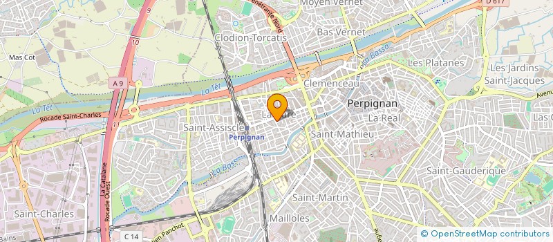 localisation de l'entreprise INDIVISION JUSTINE ET HUGO  PERPIGNAN