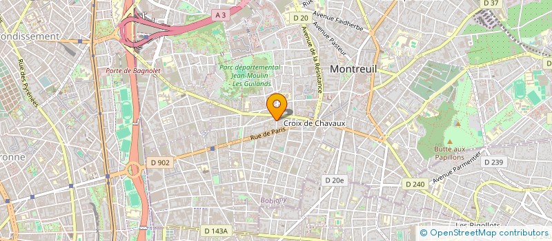 localisation de l'entreprise INDIVISION KABAKDJIAN HENNETEAU  MONTREUIL