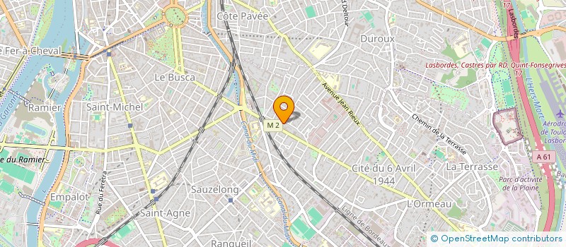 localisation de l'entreprise INDIVISION KABI BISARO à TOULOUSE