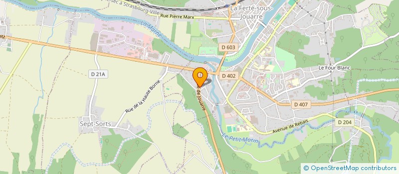 localisation de l'entreprise INDIVISION KARINE, STEPHANE ET GUILLAUME BOUILLE  SEPT-SORTS